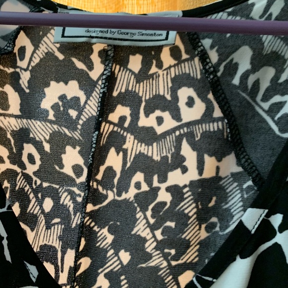 Black and white print dress - Picture 2 of 2